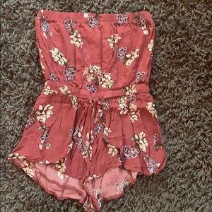 strapless romper